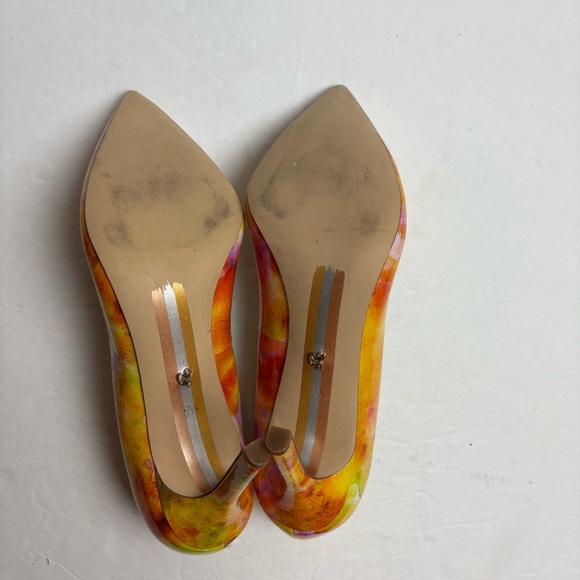 Sam Edelman Hazel Heels Stiletto Pumps Shoes Lemon Zest Floral Women’s size 7.5 - Picture 10 of 13
